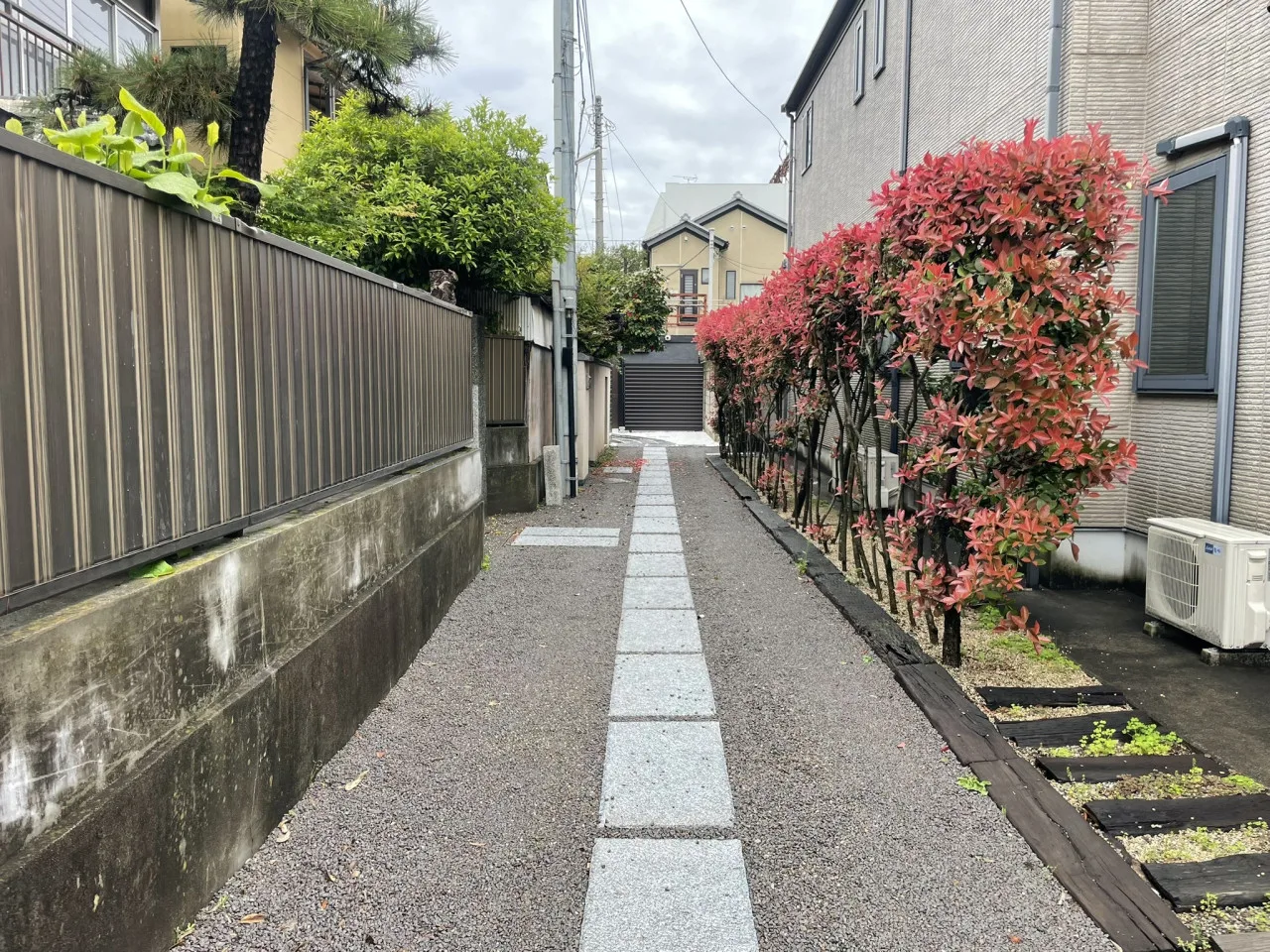 この細道をお進みください
